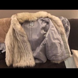 Vintage style fur coat